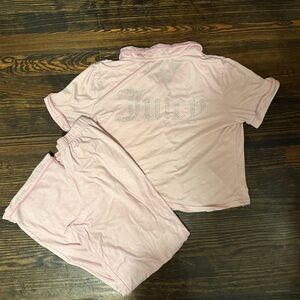 Juicy Couture Light Pink Velour Set